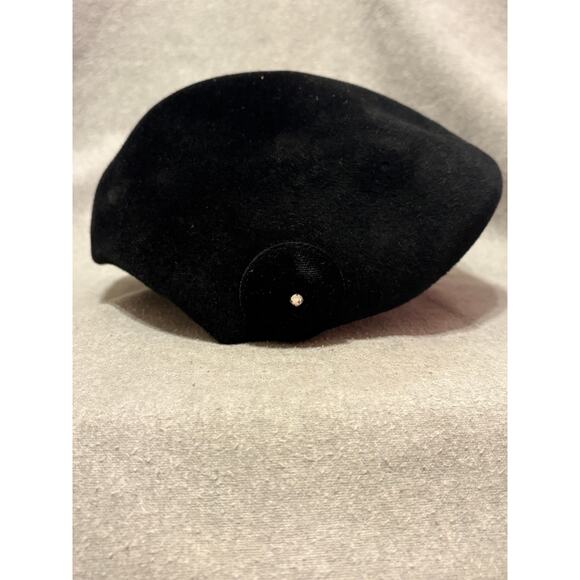 VTG 1950’s Henry Pollack, Inc. Black Genuine Velour Imported Fur Women’s Hat - Picture 4 of 12
